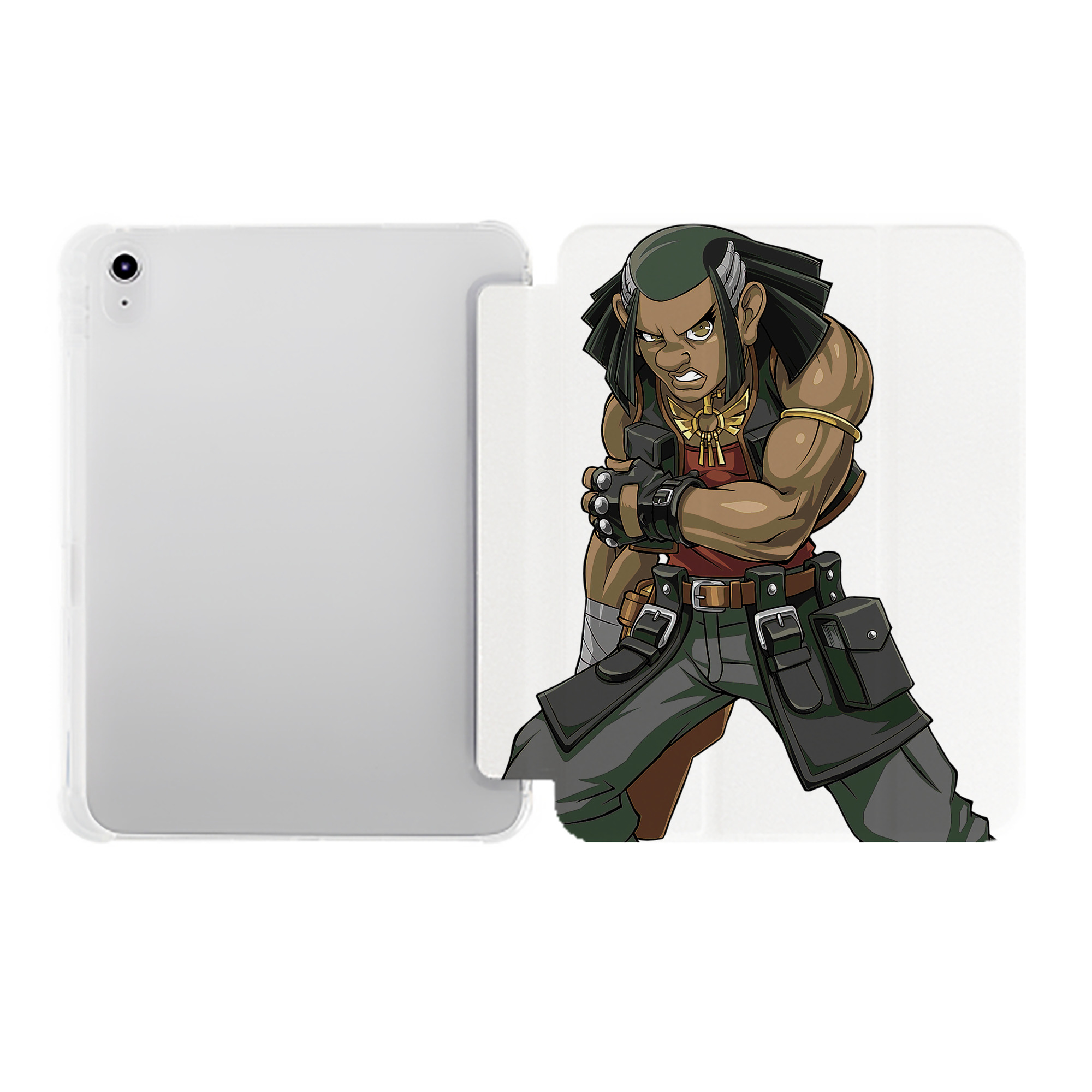 （画像用） 遊☆戯☆王 Yu-Gi-Oh! IPad ケース ペン収納付き 三つ折りスタンド PUレザー×シリコン 対応機種9.5/10.5/10.9インチ